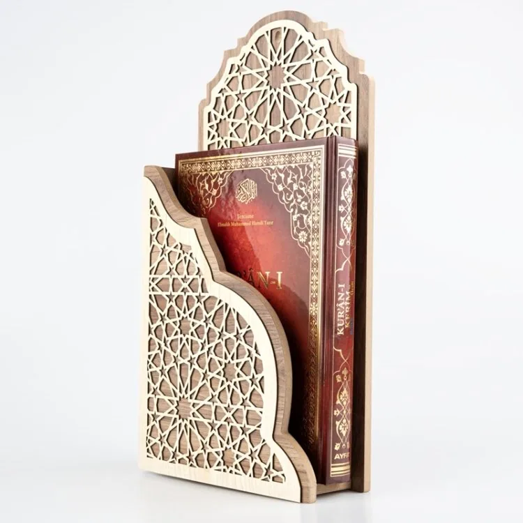 حافظة مصحف جدارية من الخشب المضغوط بزخارف مفرغة - صورة 2
