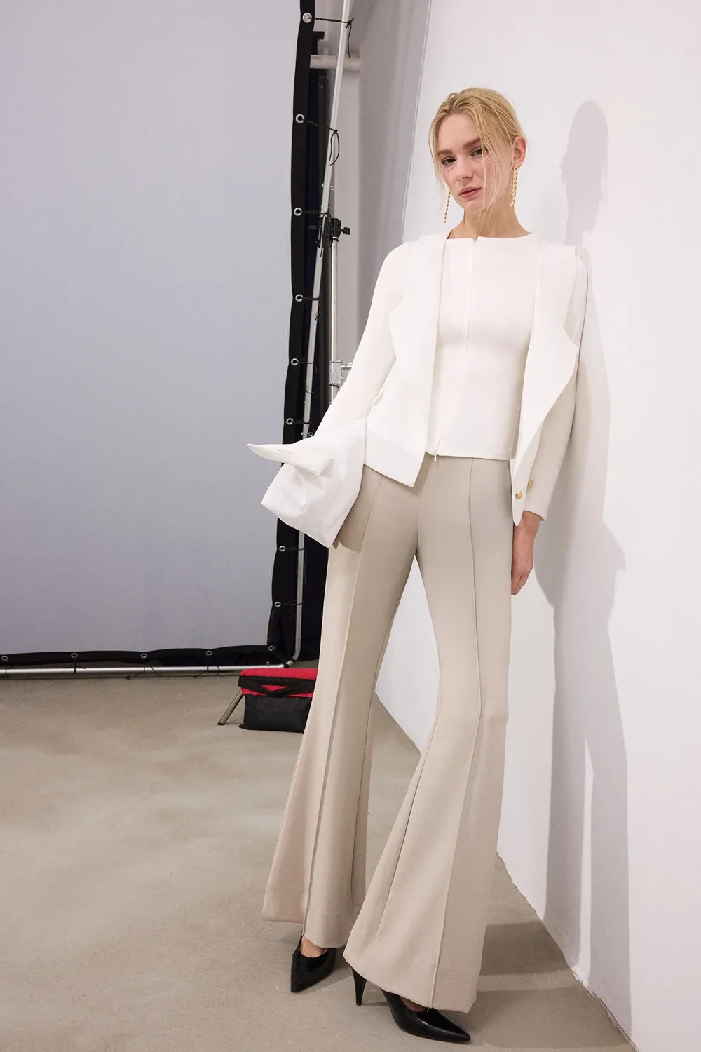بودي بسحاب أمامي وأكمام طويلة