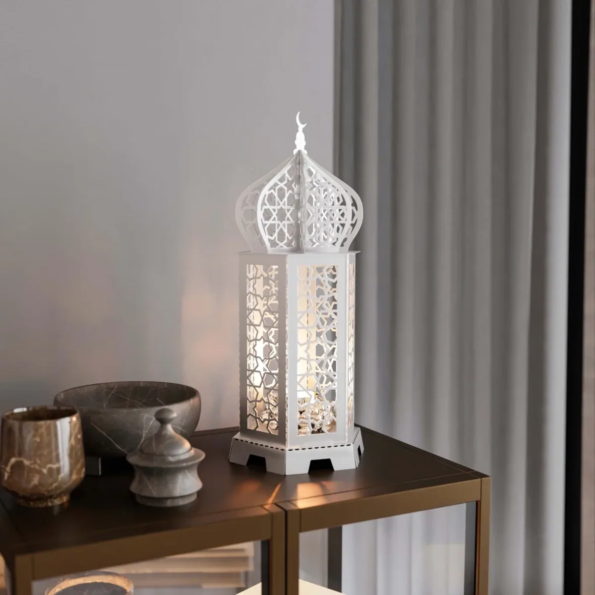 فانوس رمضان معدني ديكور - صورة 2