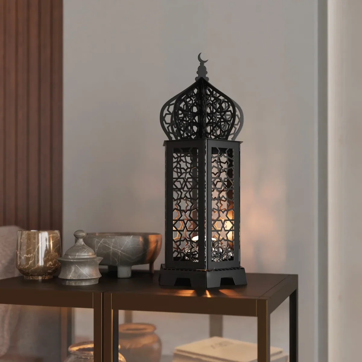 فانوس رمضان معدني ديكور - صورة 4