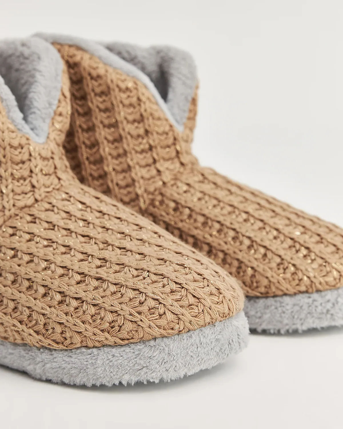 بانتوف نسائي بضفائر تريكو بارزة - صورة 4