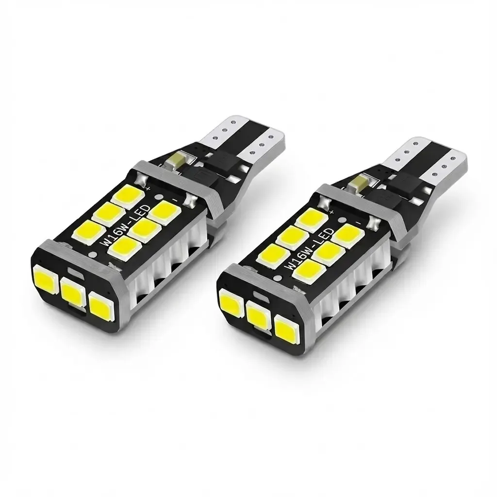 لمبة LED T15 للإضاءة الجانبية ضوء أبيض عبوة قطعتين