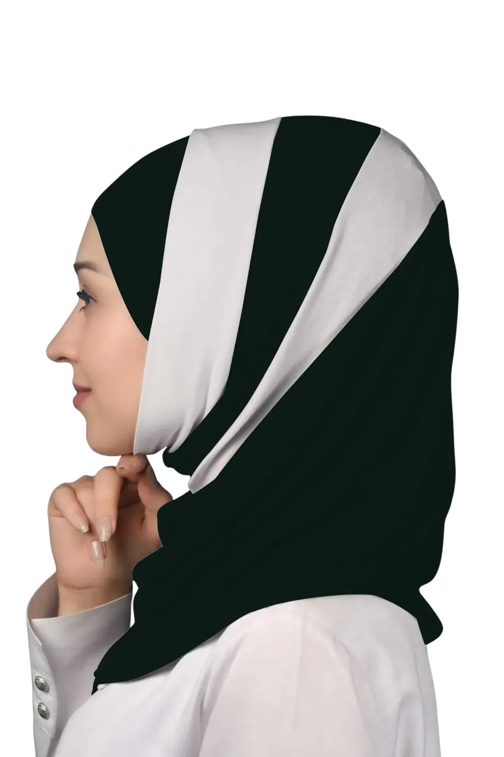 حجاب جاهز بلونين - صورة 2