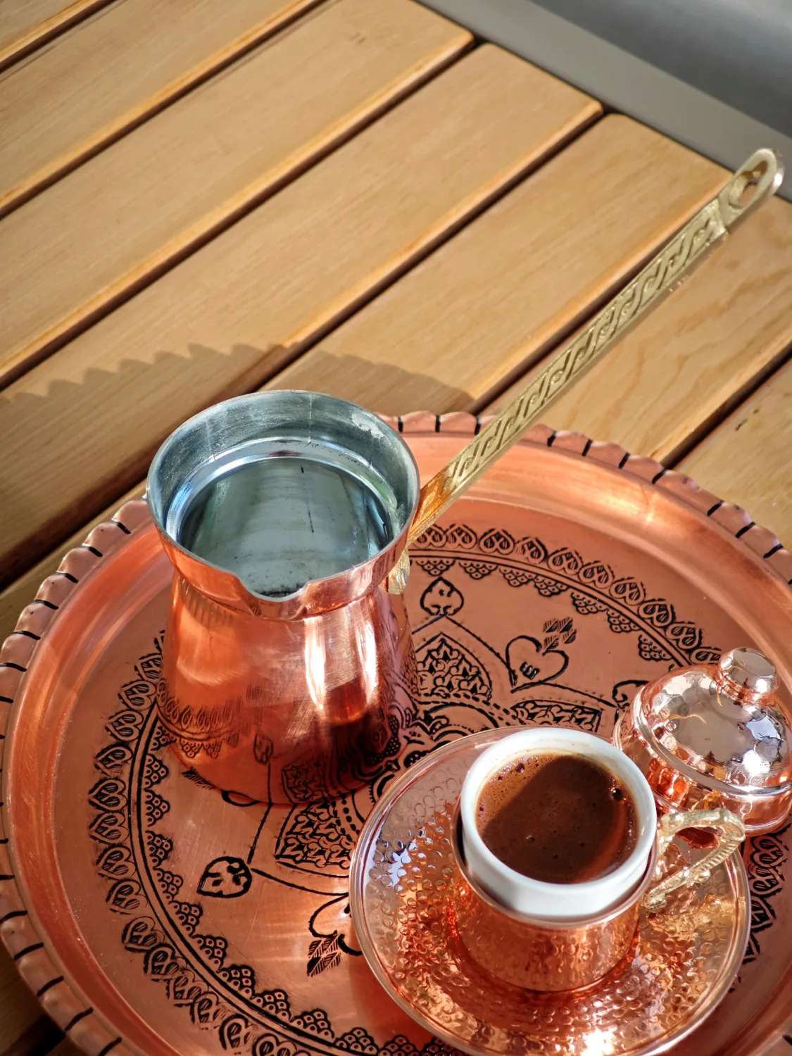 ركوة نحاسية لأربعة أشخاص - صورة 3