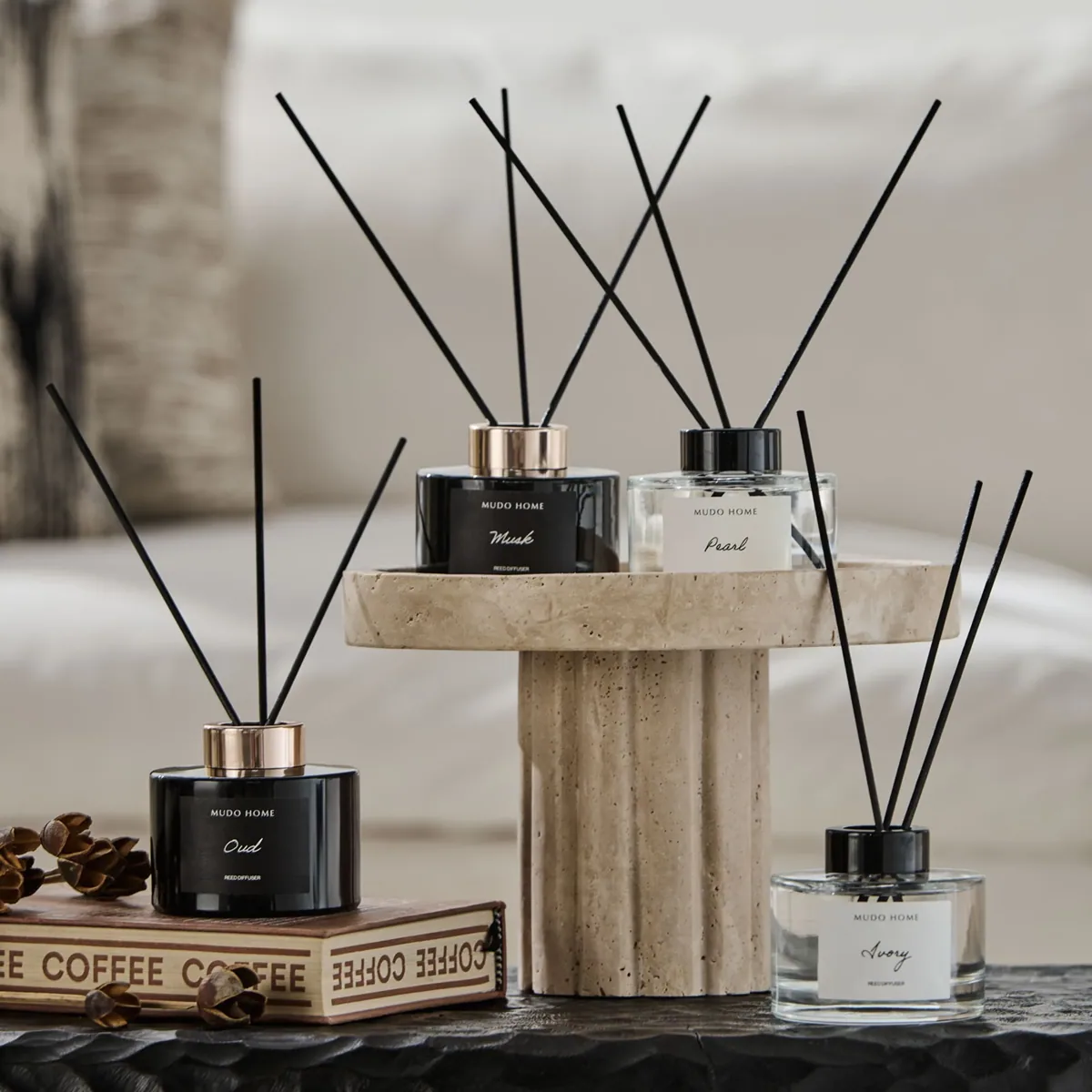 معطر جو بأعواد 150 مل بعبير العود الأسود - صورة 2