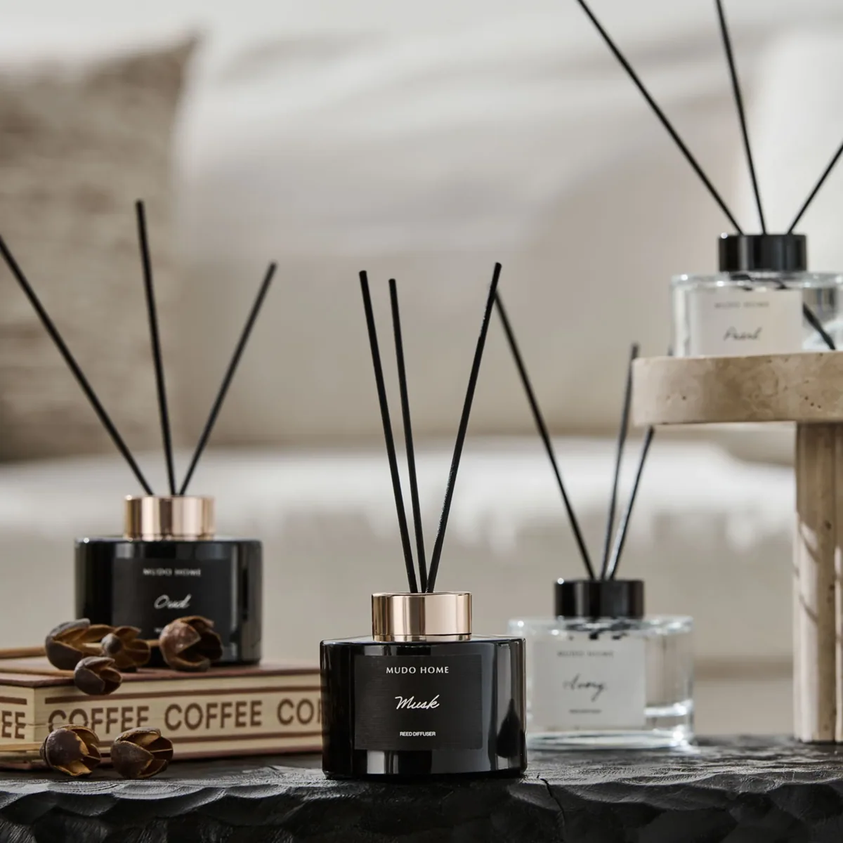 معطر جو بأعواد 150 مل بعبير العود الأسود - صورة 4