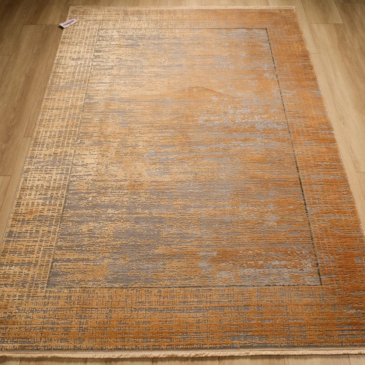 سجادة صالون من الفسكوز منسوجة آليًا - أصفر - 160×230 سم - صورة 2