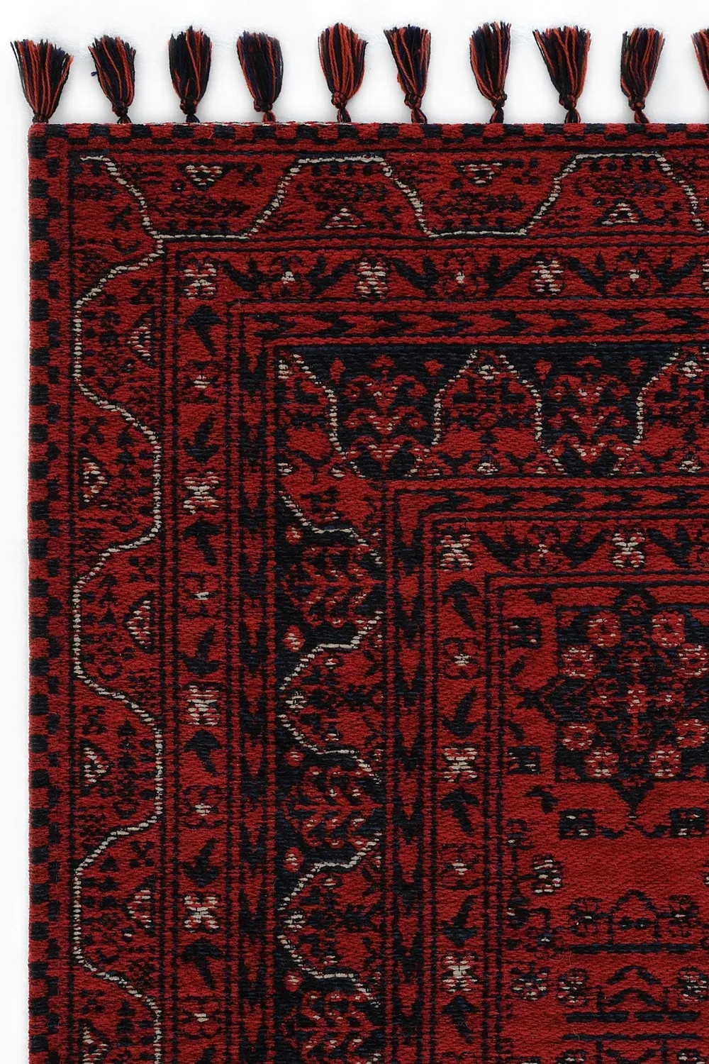 سجادة ممرات منسوجة آليًا من الأكريليك - أحمر - 80×300 سم - صورة 4