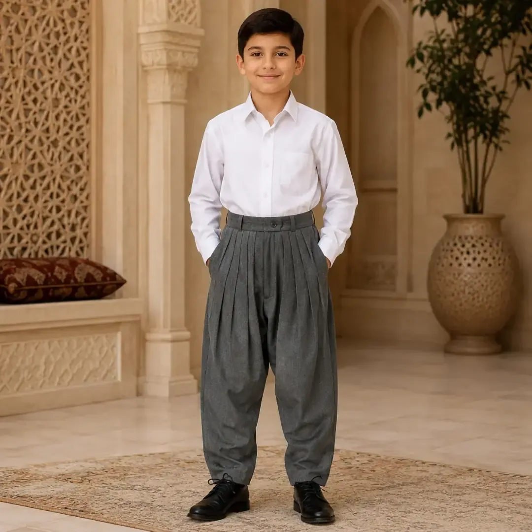 شروال أولاد شتوي بخمس طيات