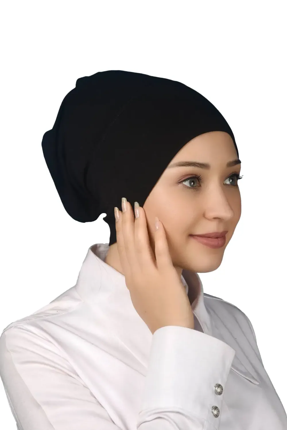 بونيه أنبوبي طويل تحت الحجاب