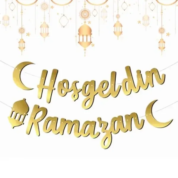 بانر «مرحباً رمضان» بالخط العربي طول 210 سم