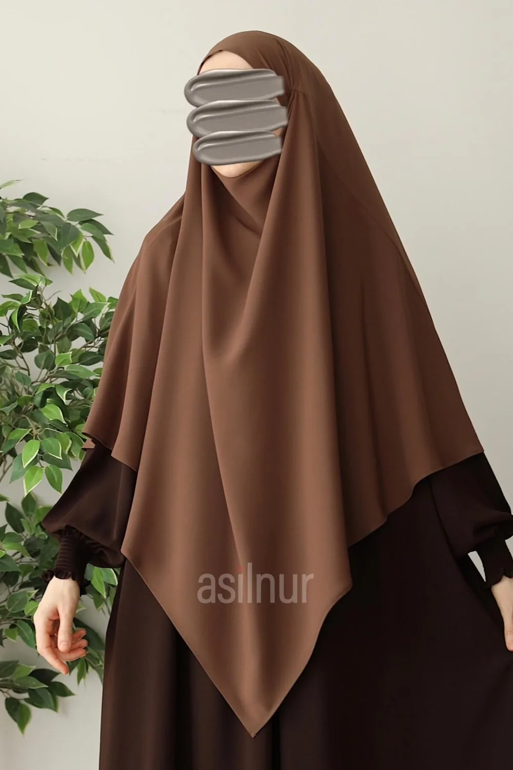 خمار سوفلي طبقة واحدة حرير المدينة جملي - صورة 3
