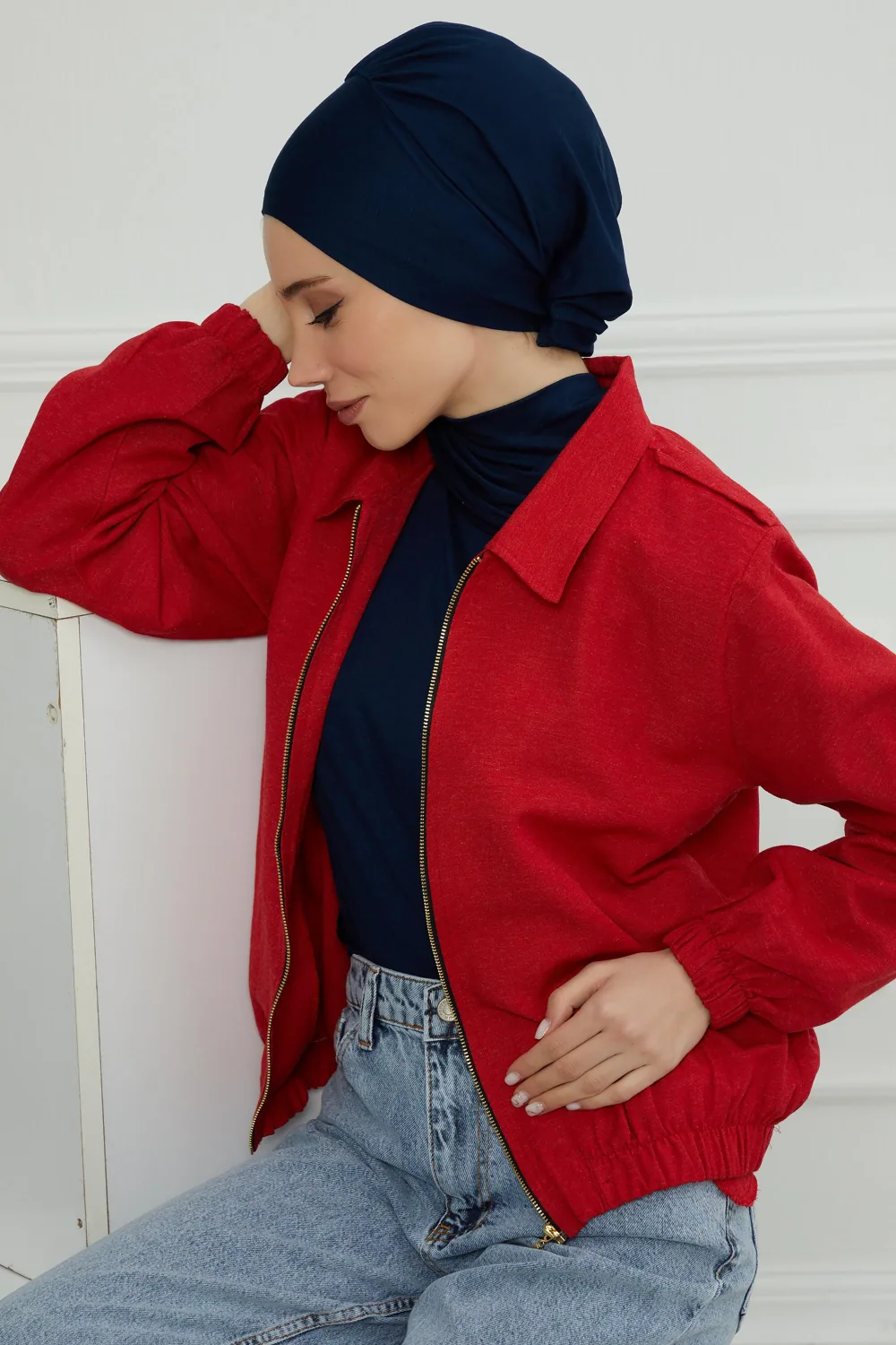 حجاب جاهز من البينيه القطني