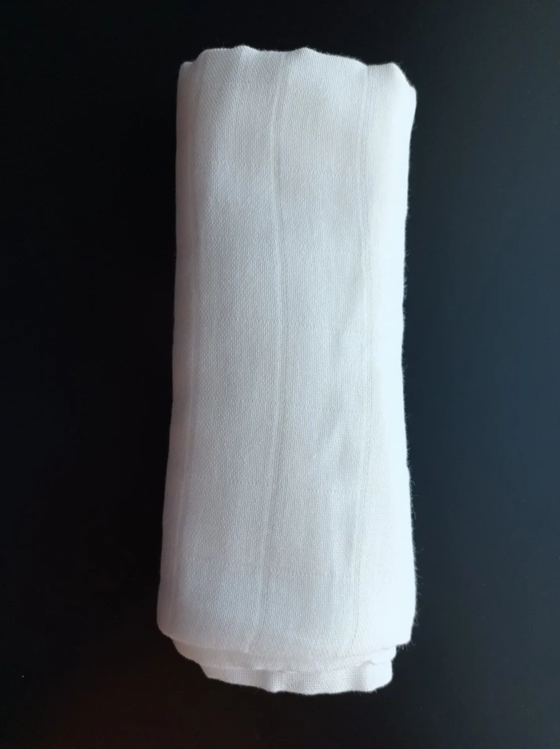 غطاء موسلين أبيض للرضّع 80×90 سم - صورة 2
