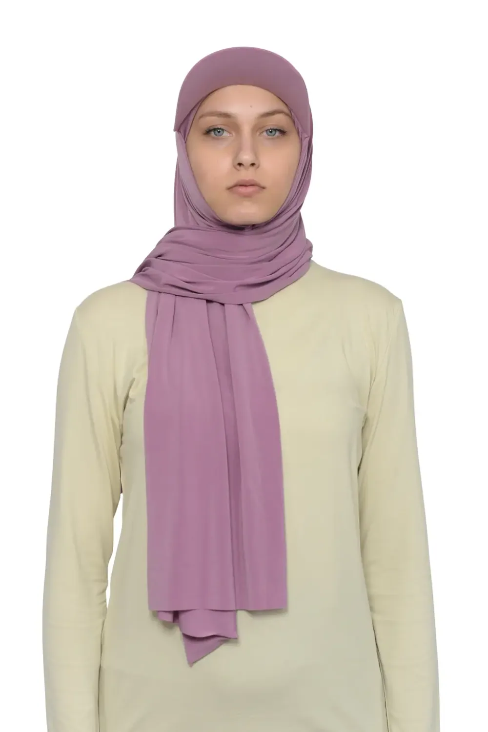 شال جاهز بقبعة من الليكرا
