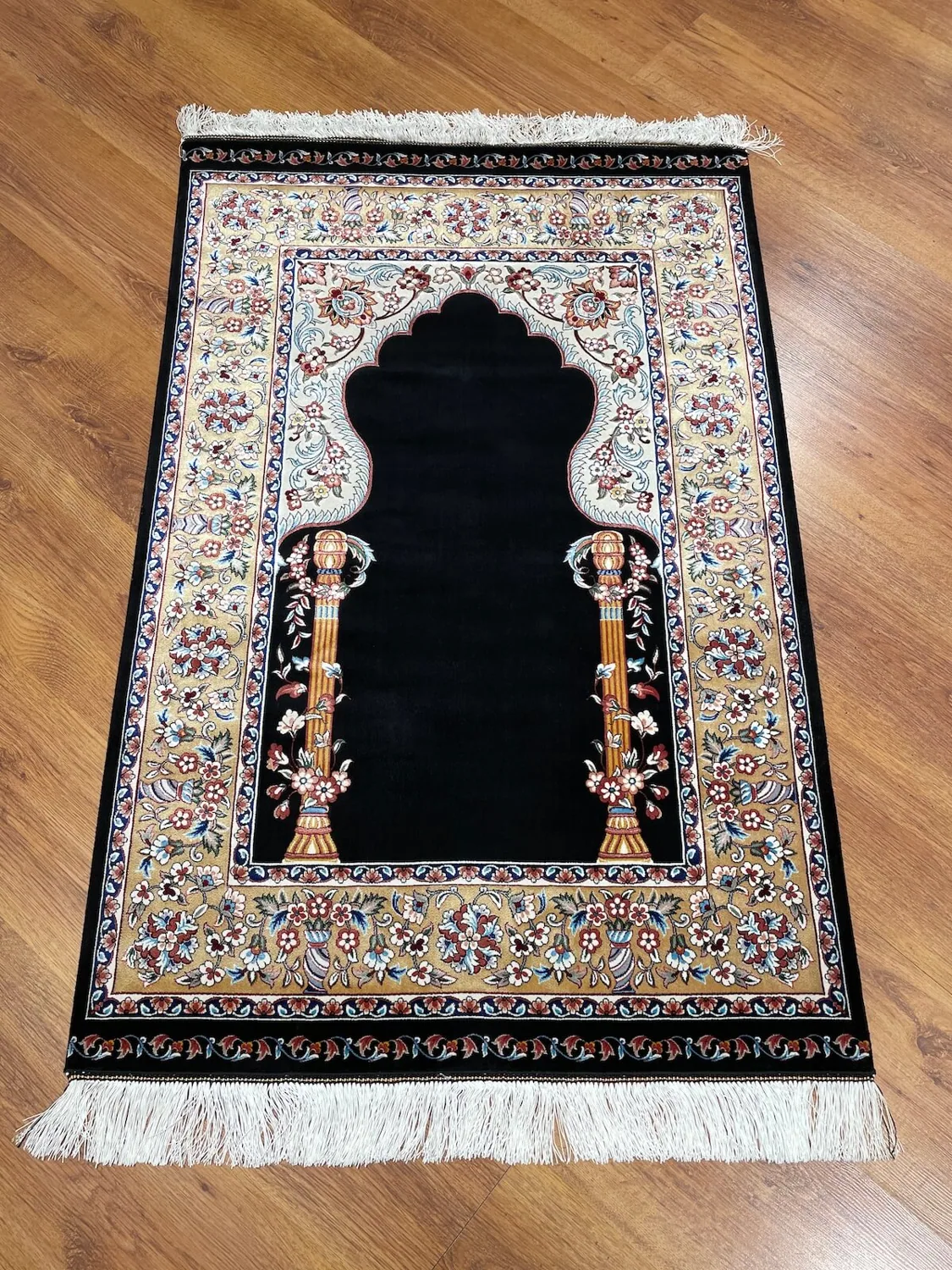 سجادة صلاة من خيوط البامبو منسوجة آليًا - 80×120 سم