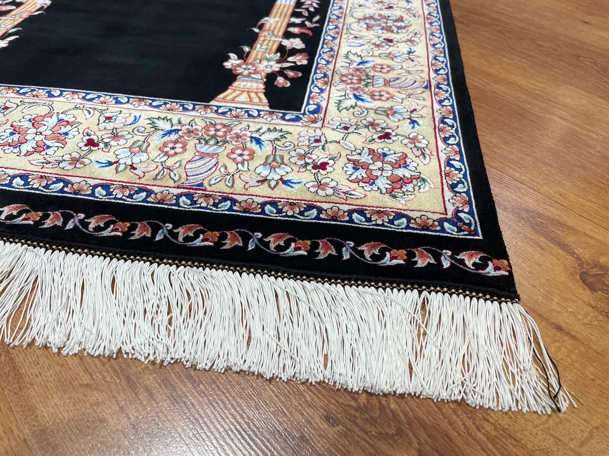 سجادة صلاة من خيوط البامبو منسوجة آليًا - 80×120 سم - صورة 2