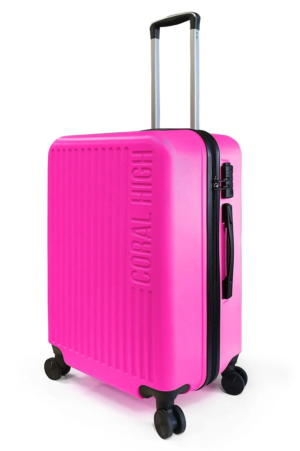 حقيبة سفر متوسطة وردية من ABS - صورة 3