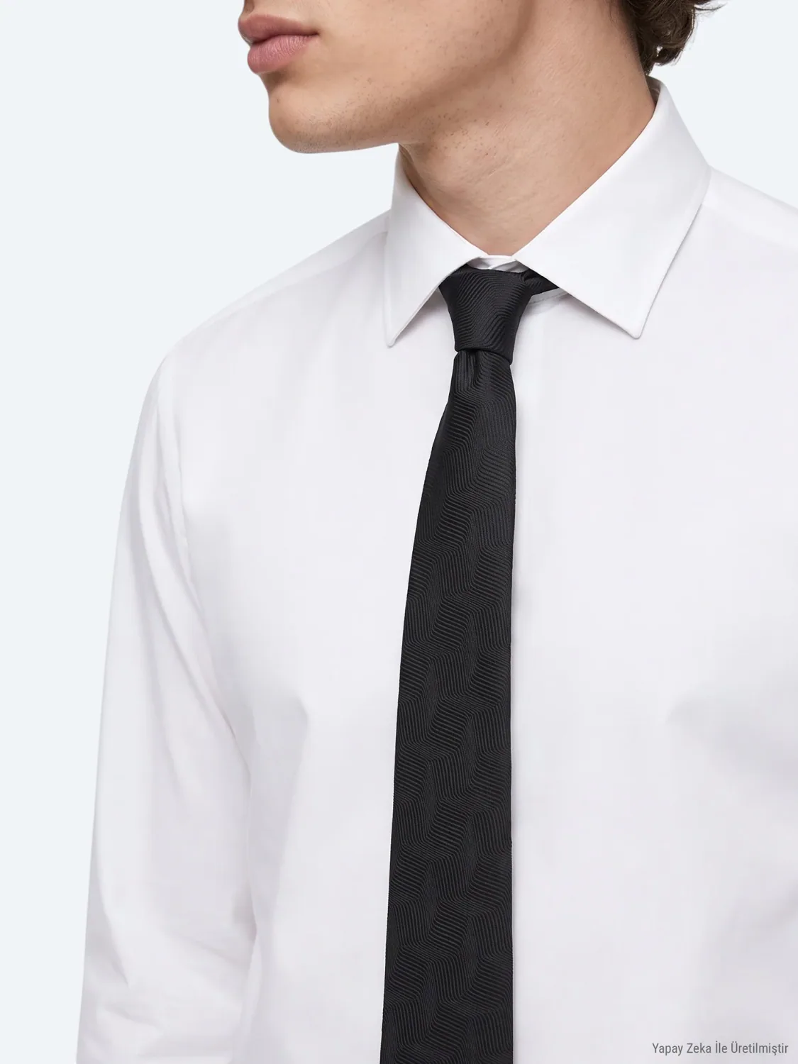 قميص رجالي سادة من الليوسيل بقصة عادية - صورة 4