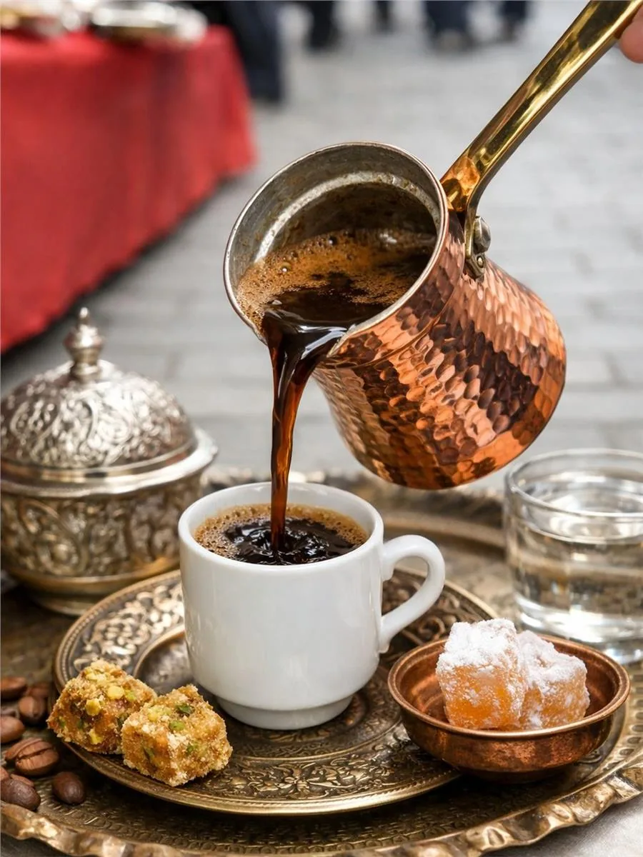 ركوة نحاس بريميوم يدوية بقطر 9.5 سم