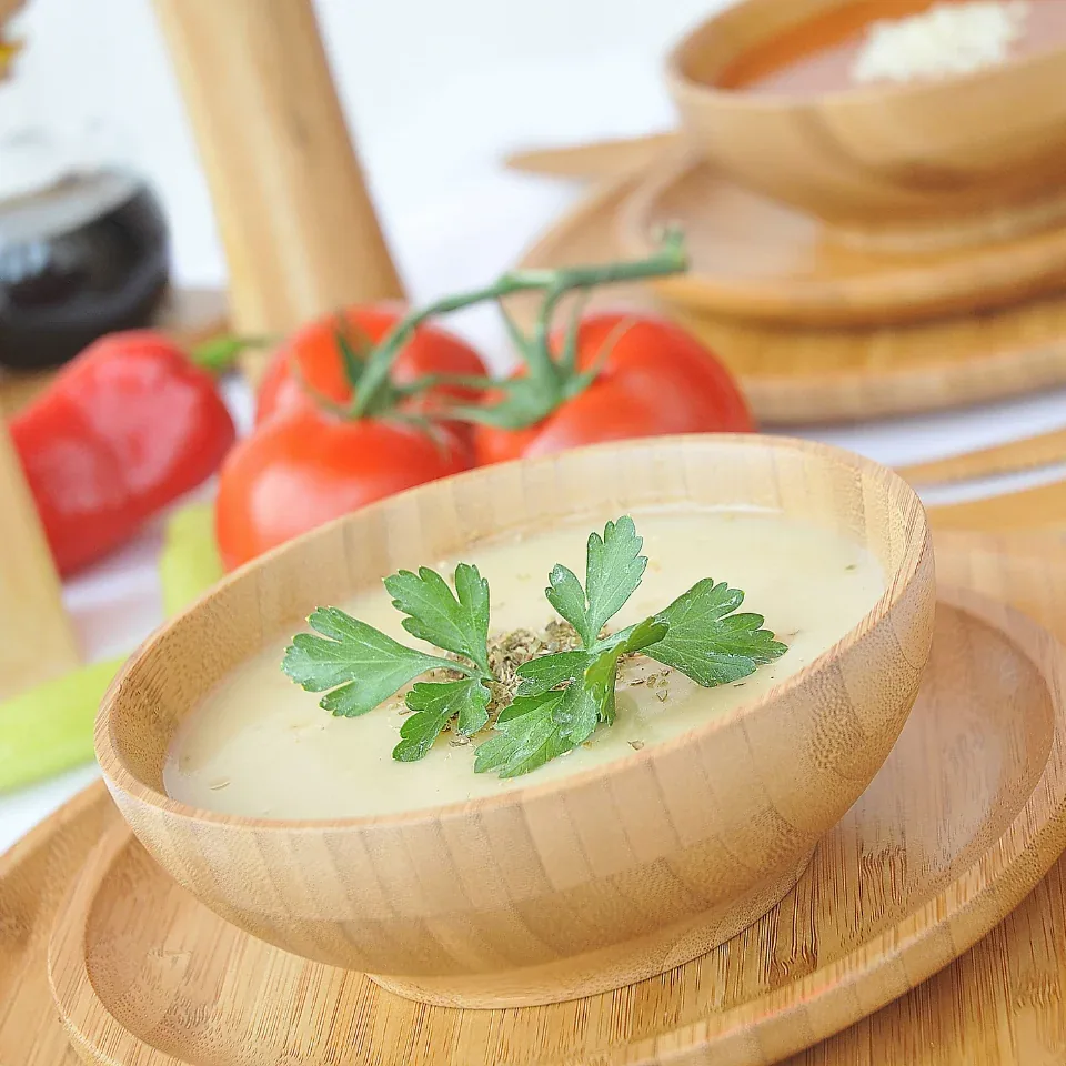 وعاء شوربة من الخيزران - صورة 2