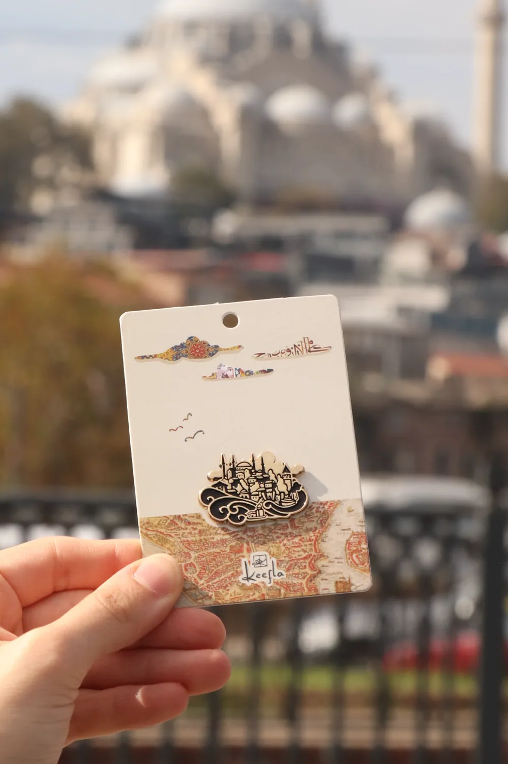 بروش إسطنبول المرسوم بالمينا - صورة 3