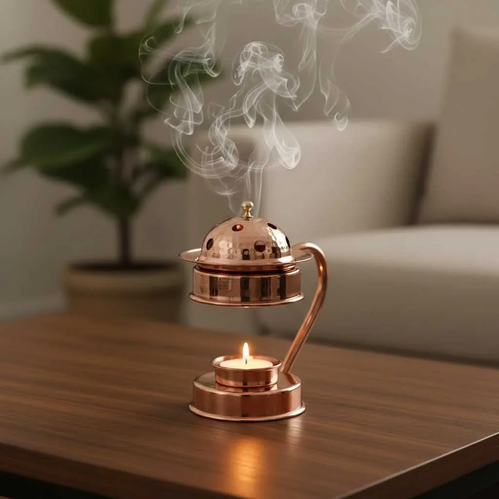 مبخرة نحاسية للعلاج العطري
