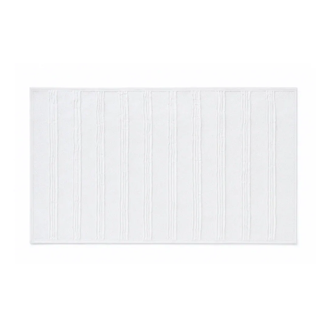 دواسة حمّام من قطن سادة 50×90 سم - أبيض - صورة 2