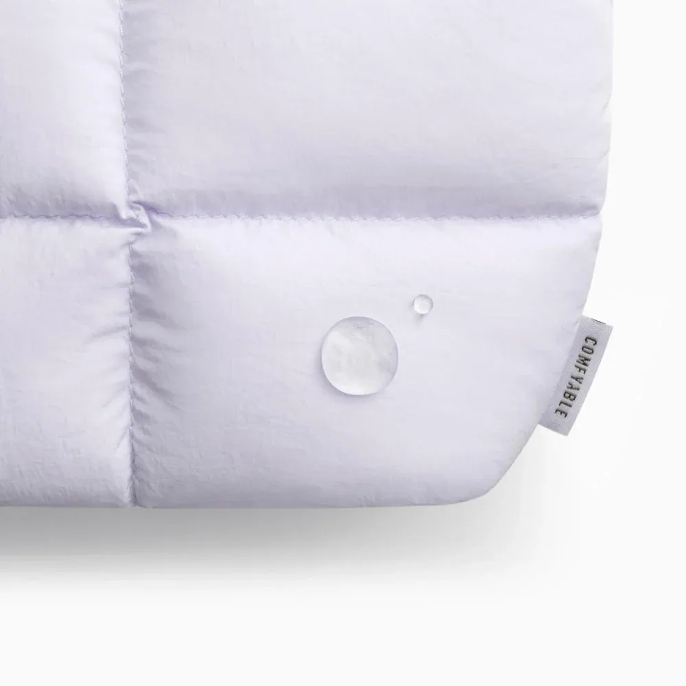 منظم كابلات وشواحن مبطن منفوخ ليلكي - صورة 4