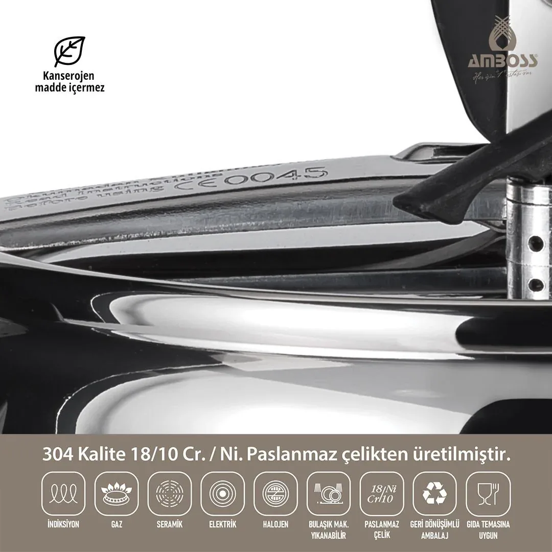 قدر ضغط ستانلس ستيل تحريضي 8 لتر - صورة 4