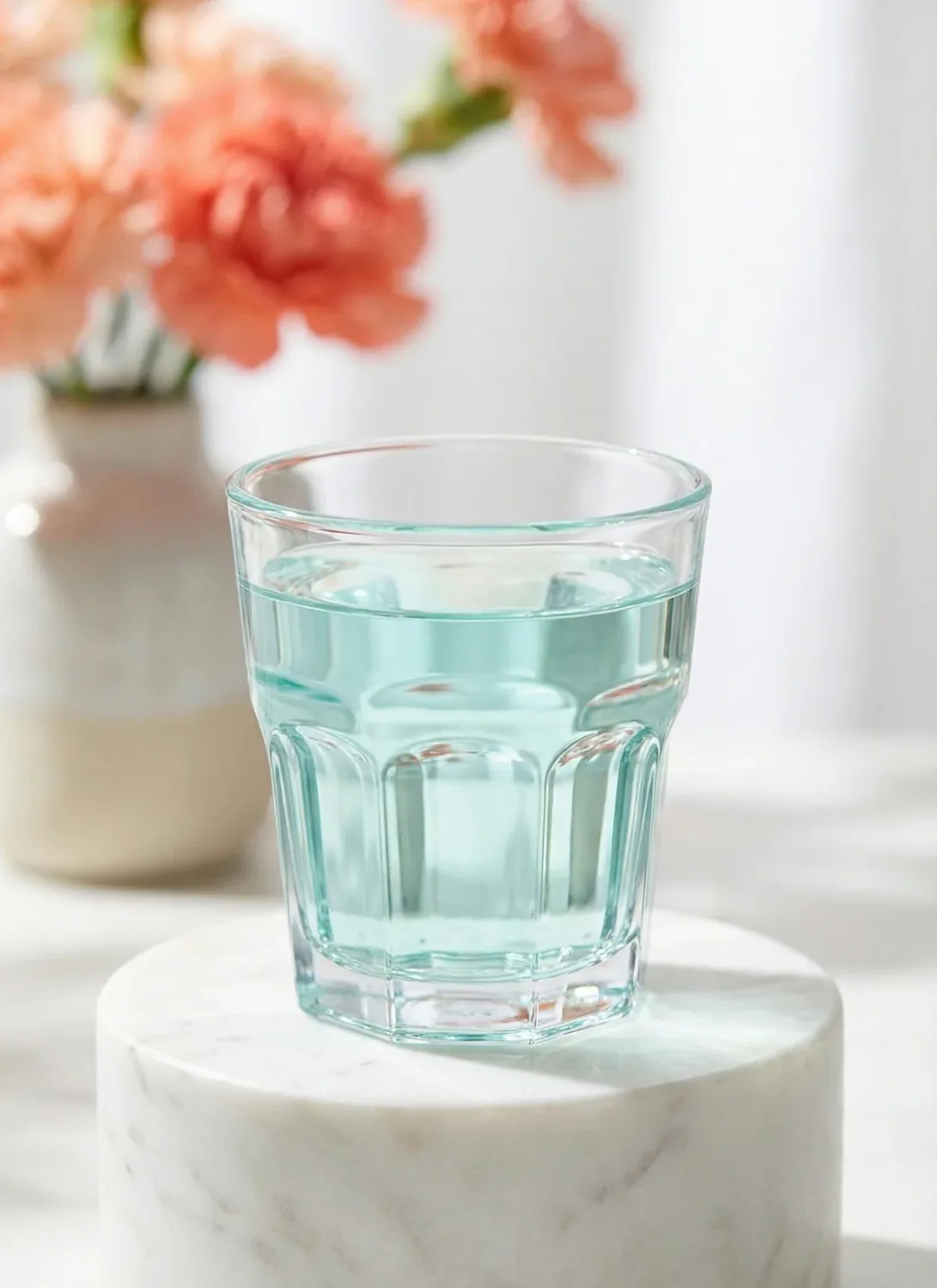 طقم 6 كاسات ماء زجاجية سعة 200 مل