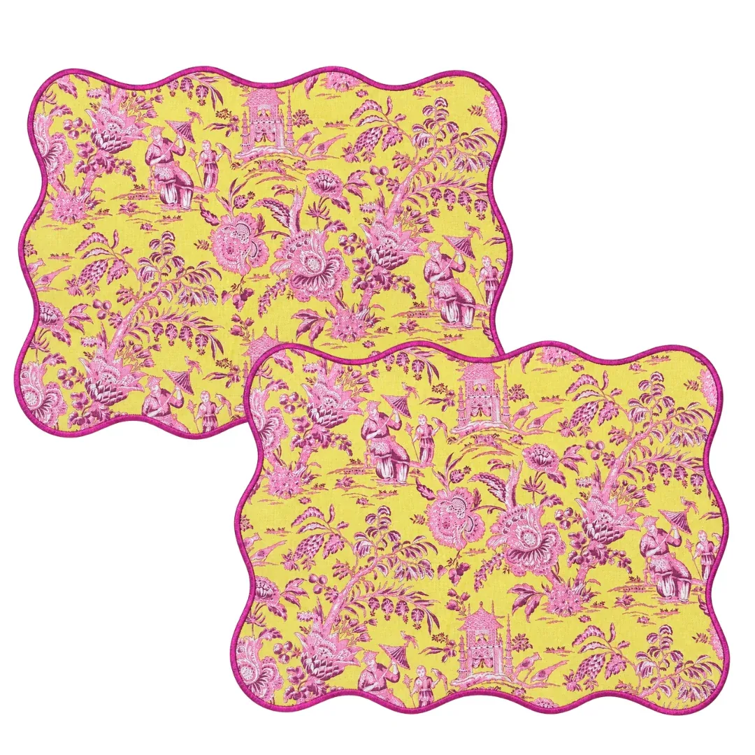 طقم مفرشي طعام - فوشي - 35×50 سم - صورة 2