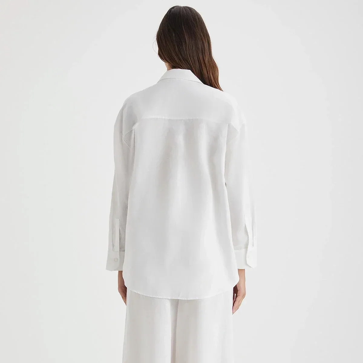 قميص من الكتان والقطن - صورة 6