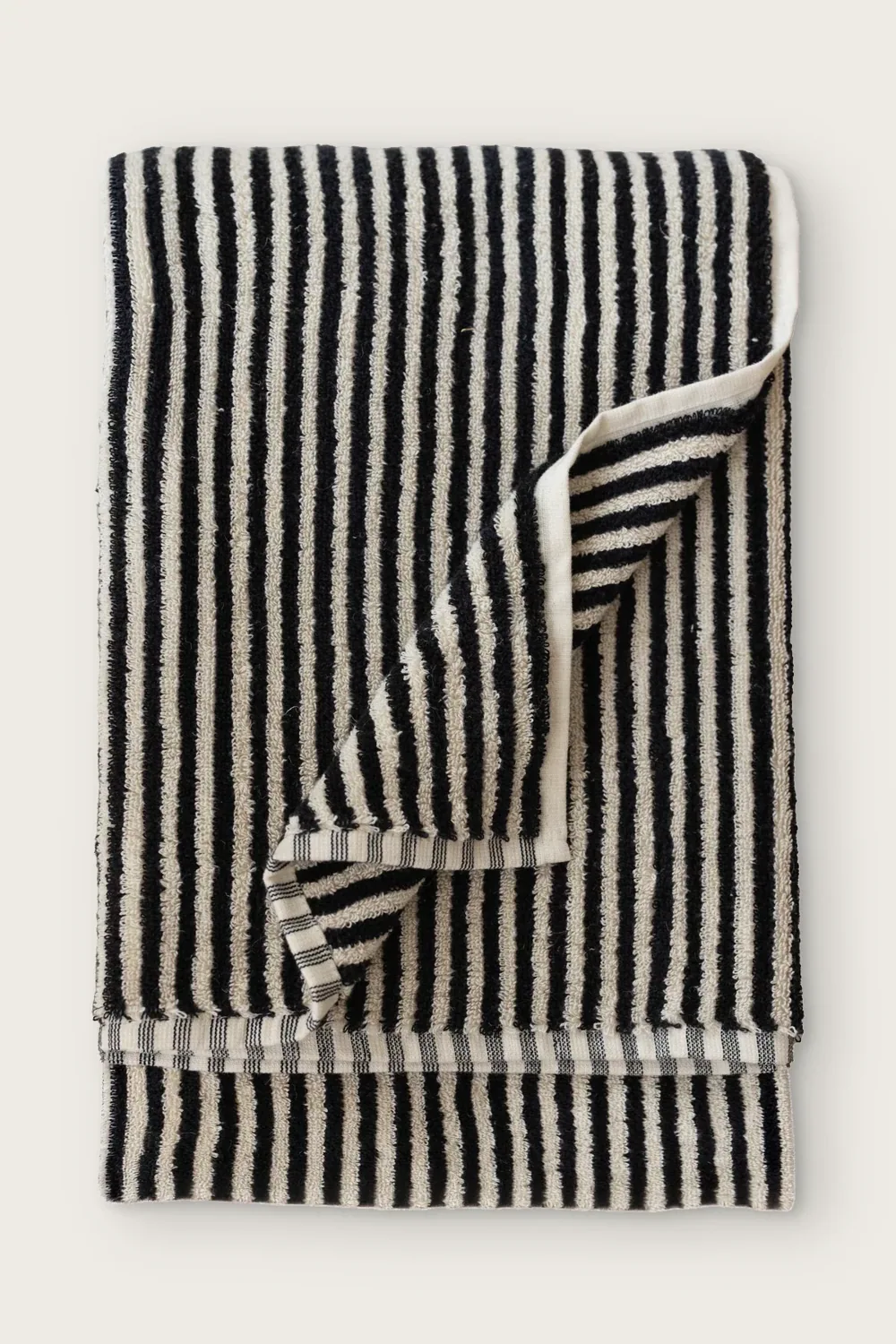 منشفة حمّام من قطن مخططة 90×170 سم - صورة 3