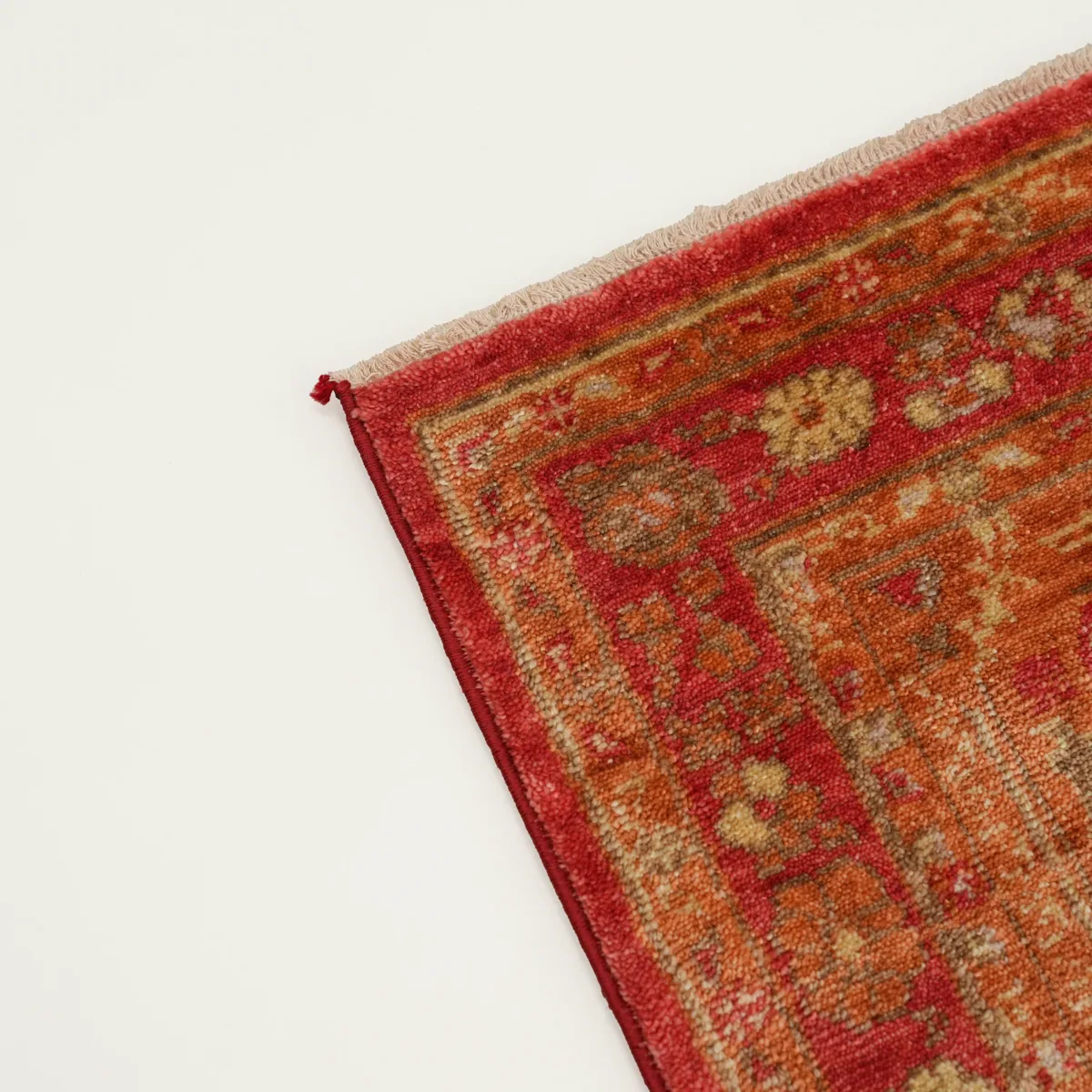 سجادة صلاة من التنسل منسوجة على النول - أحمر - 80×130 سم - صورة 3