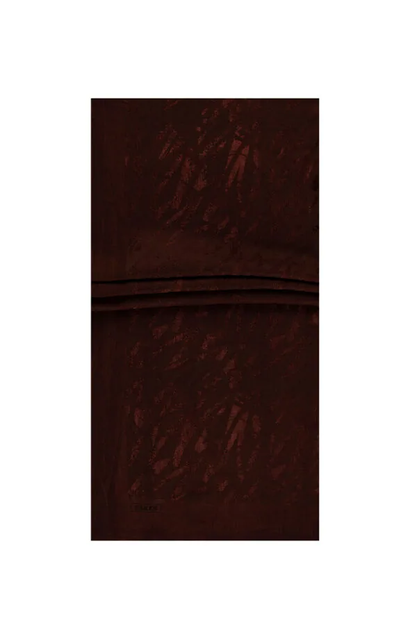 شال ليوسيل وقطن مقاس 75×190 بلون عنابي