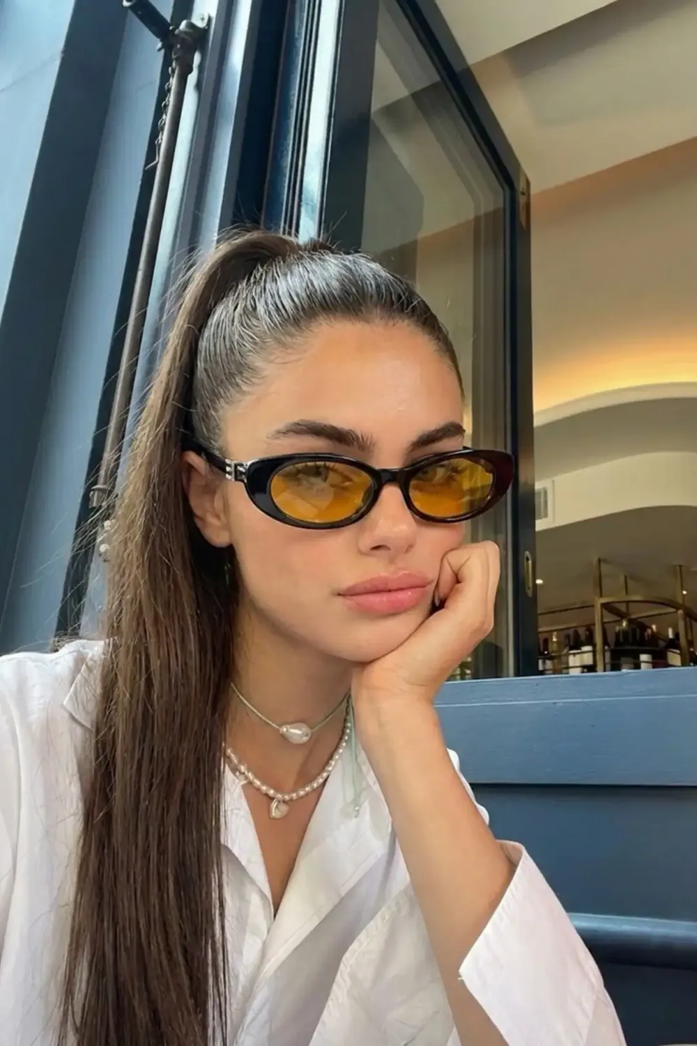 نظارة شمسية نسائية نحيفة خفيفة الوزن بحماية من الأشعة