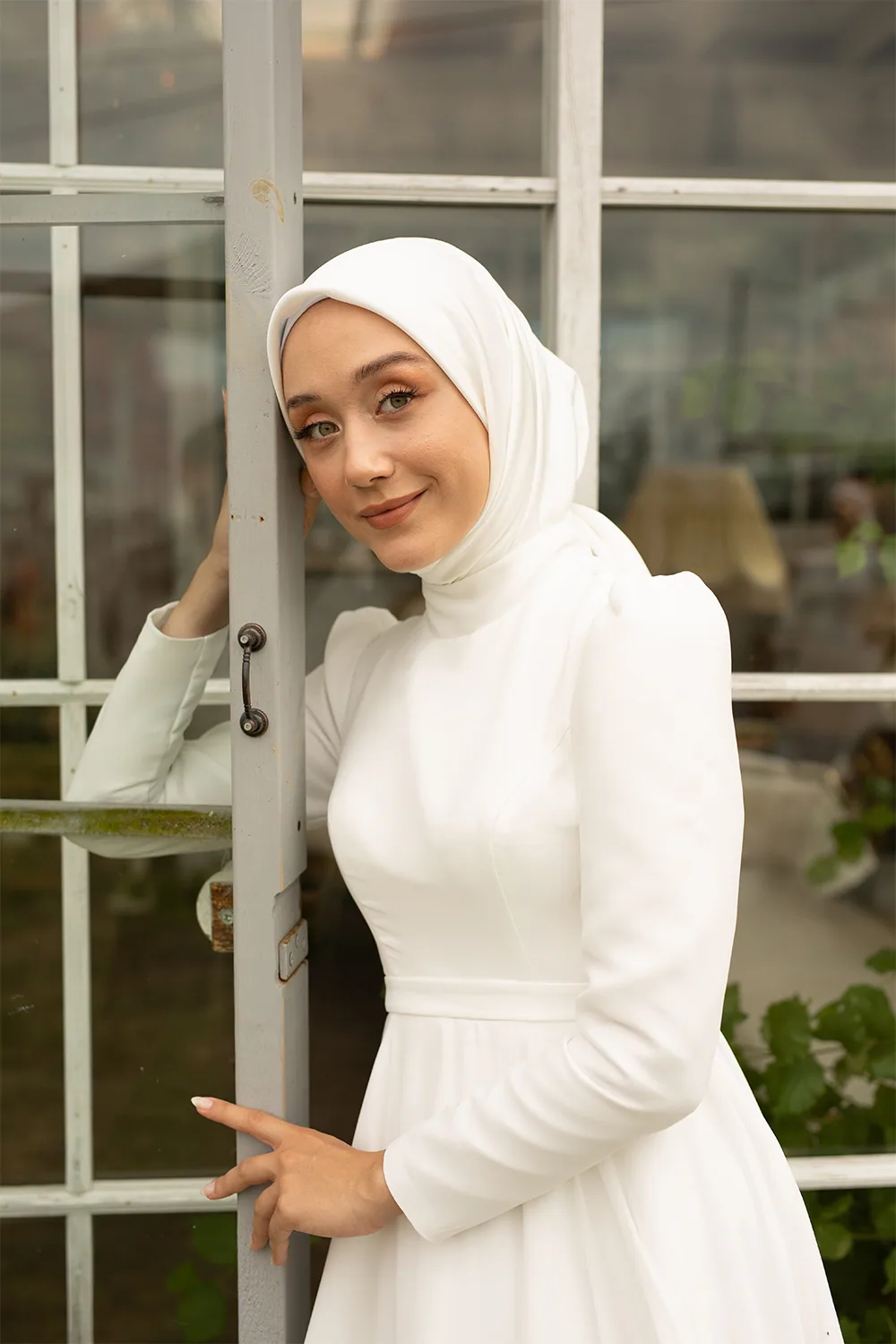 فستان زفاف شيفون برباط خلفي قابل للتعديل