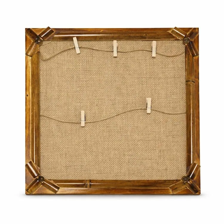 لوحة صور جدارية خيزران بمشابك 36×36 سم - صورة 3
