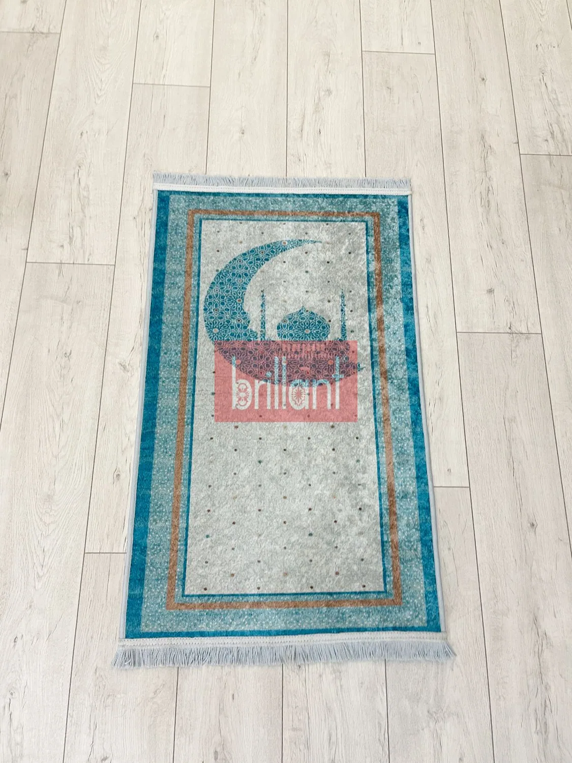 سجادة صلاة زرقاء للأطفال 50×80 سم - صورة 4