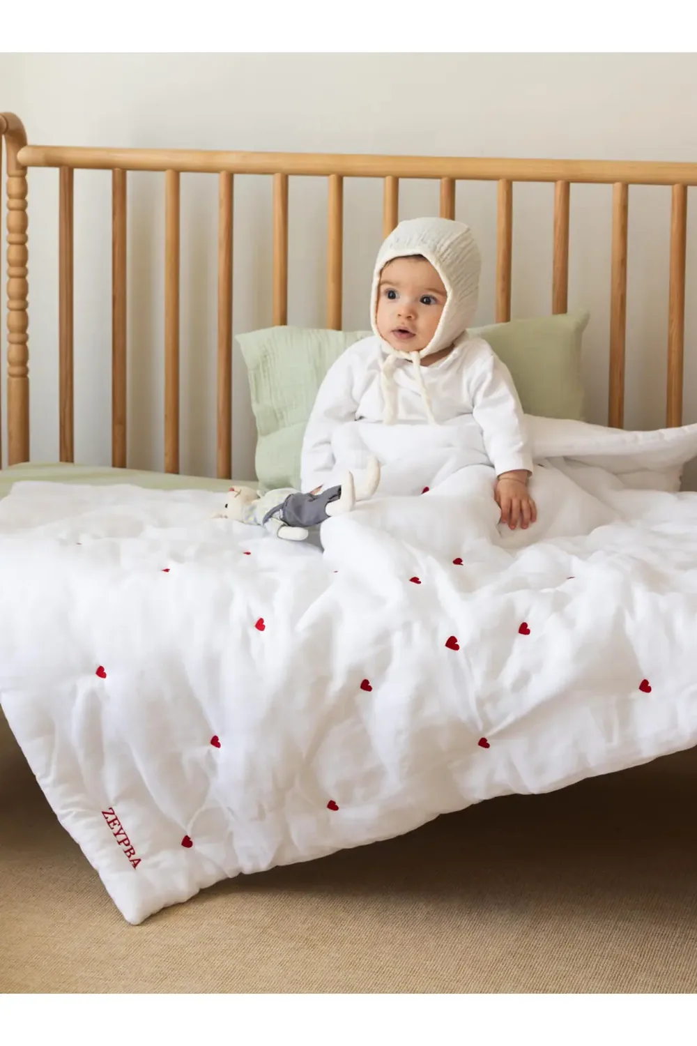 لحاف موسلين مطرّز للرضّع 80×100 سم - صورة 4