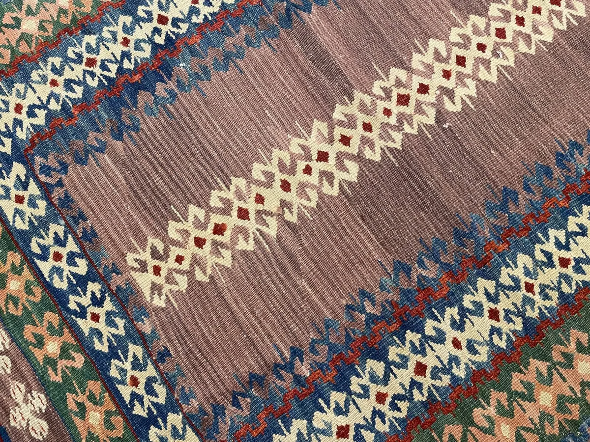 كليم كيرمان منسوج يدويًا - 80×120 سم - صورة 3