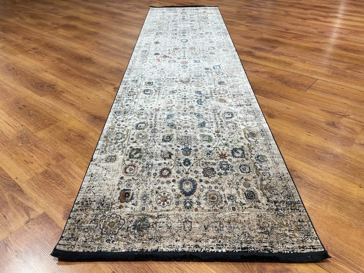 سجادة ممرات من خيوط البامبو - 80×300 سم - صورة 2
