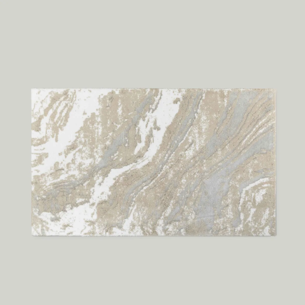 دواسة حمام بنقش رخام بيج 70×120 سم