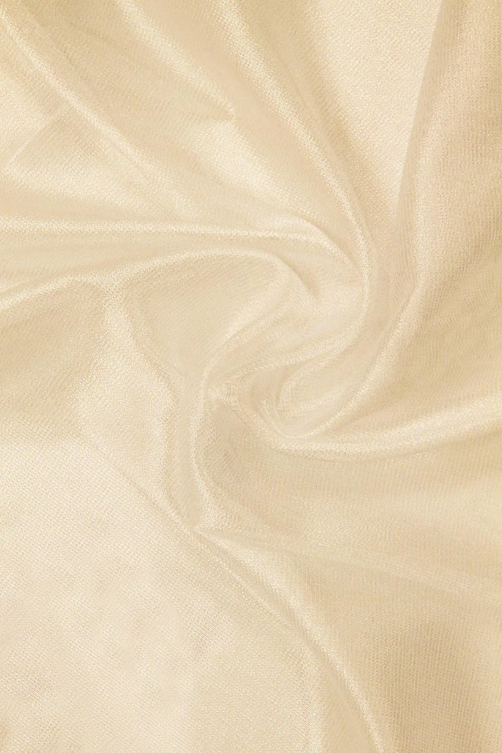 ستارة تول شفاف بلون بيج داكن مقاس 200×260 سم - صورة 2