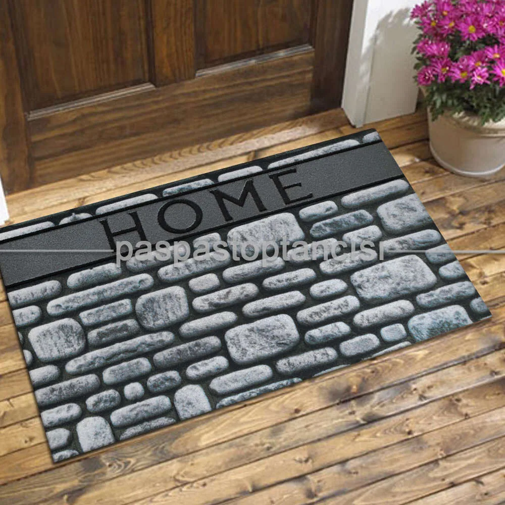 دواسة باب مطاطية بتصميم عتيق - 45×75 سم