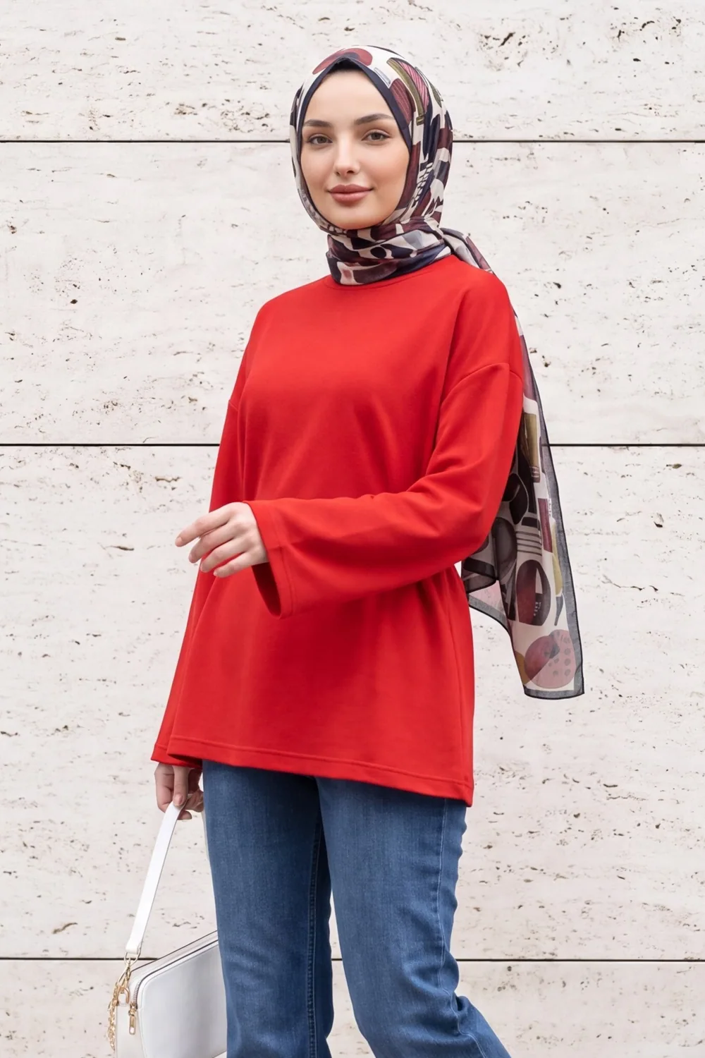 سويت شيرت نسائي سادة من الفيسكوز - صورة 2