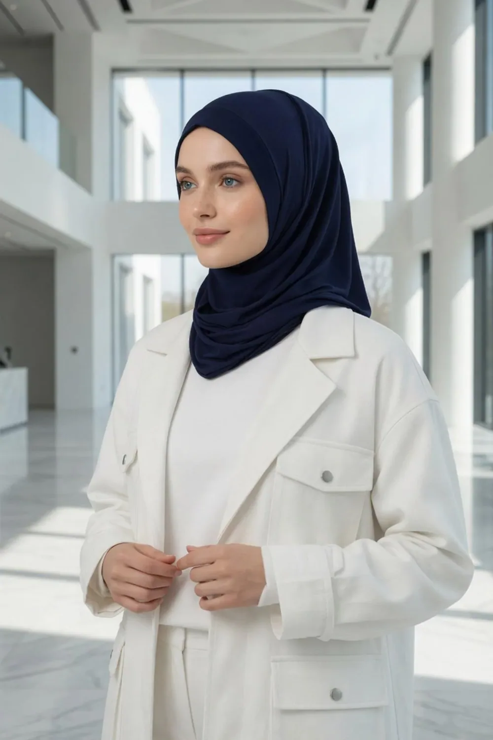 شال جاهز من البينيه القطني