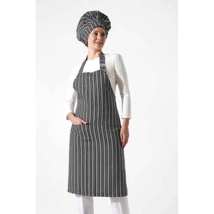 مريلة مطبخ مقلمة بخطوط عمودية