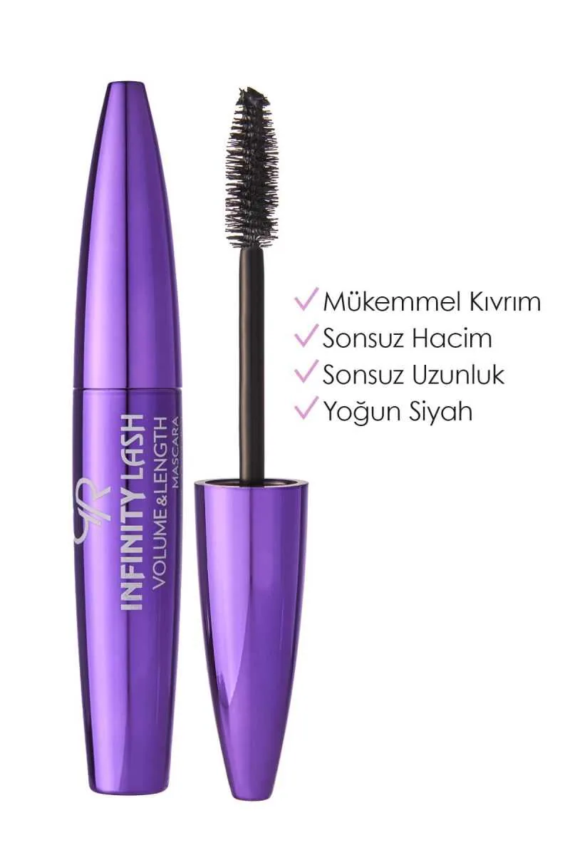 ماسكارا سوداء للطول والتقويس